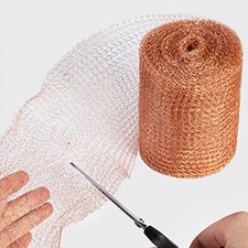 Pure Copper Mesh Rodent Pest Control Fine Wire Mesh Roll for Mouse Hole Filler