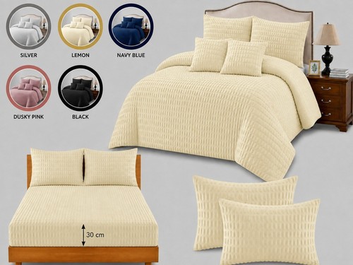 4pc seersucker duvet cover - 4pc,