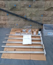 Glass Balustrade Panels x 4 and Posts x 5 Set. Brand New.