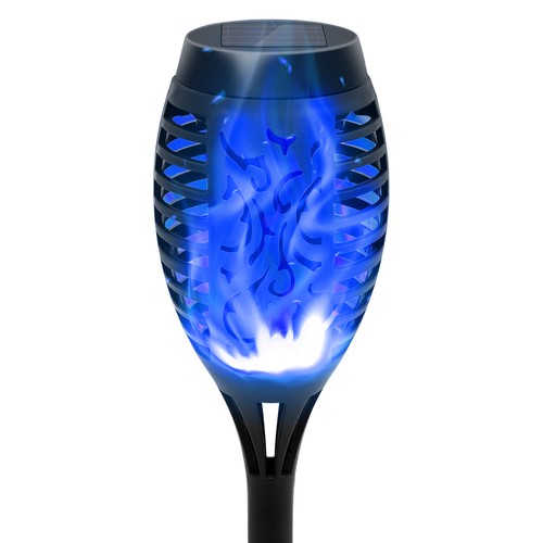4pack solar flame torch light - solar,