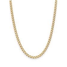 9ct Yellow Gold Curb Chain - 22" - 8.7g