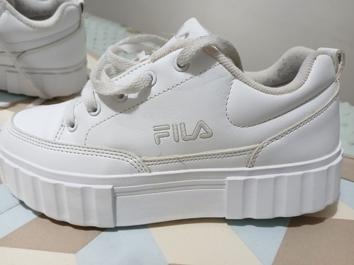 Fila white trainers womens - white,