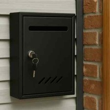 BLACK POST BOX POSTBOX