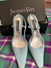 Jacques Vert  Pale Blue Mermaid SLINGBACK SHOES UK 6.5