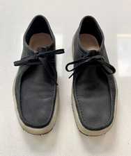 BNIB Mens Clarks Originals WALLABEE CUP Black Nubuck UK 10  Leather Shoes