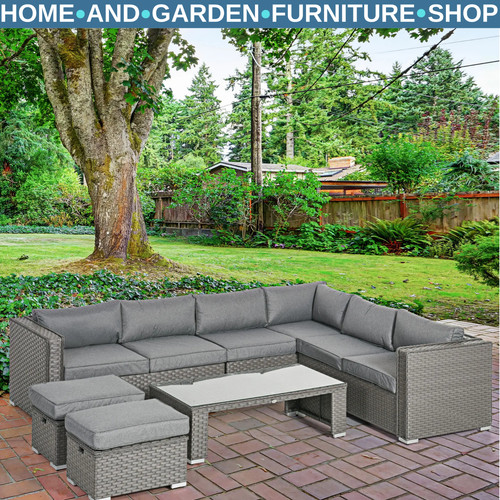 Seater rattan corner sofa - rattan,