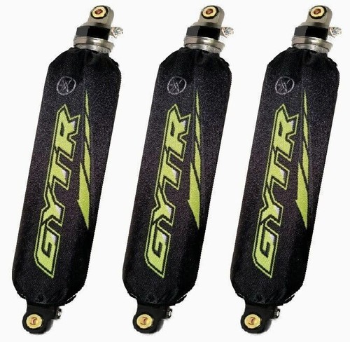 Black yellow atv shock - black,
