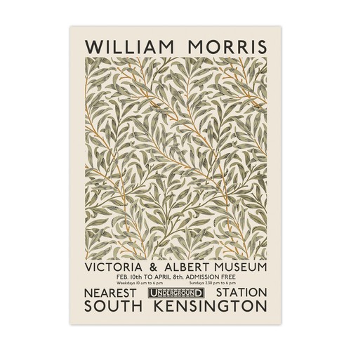 Green william morris poster - green,
