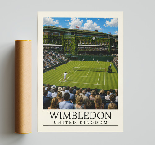 Wimbledon tennis poster - wimbledon,