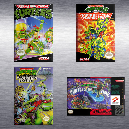 Tmnt 4 video game box - tmnt,