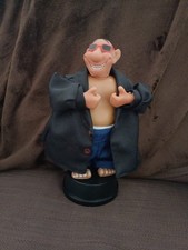 Vintage Talking Animated Flasher In A Mac Rare Novelty Funny Figure - See Video