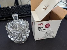 Glass Candy Jar Sugar Bowl with Lid Bowl Jewelry Wedding Gifts Wholesale 48pcs