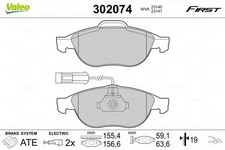 Brake pads front axle - front,