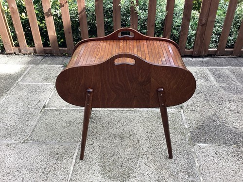 Mid century oak danish - mid, tambour