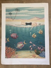 Large Art Deco Style Print Signed Numbered Tracy Dennison Limited Edition