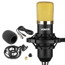 Vonyx CM400B Studio Condenser Microphone - Ideal for Podcasts & Vocals