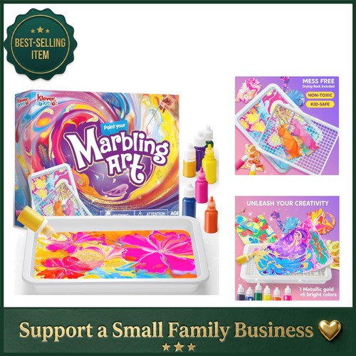 Water marbling paint set with - marbling,