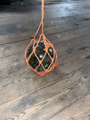 Vintage hand blown green - hand-blown,