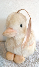 Vintage Mothercare Yellow Duck Hanging Pram Toy Baby Soft Toy Rattle Comforter