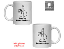 Funny Mugs - Novelty Mug Tea Coffee Cup Gifts for Men Women - F**K you
