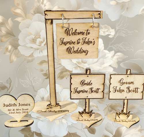 Personalised wedding table - personalised,