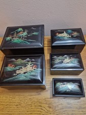 Chinese Lacquer Ware Nesting