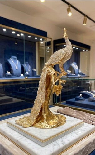 Antique peacock faberge egg - antique,