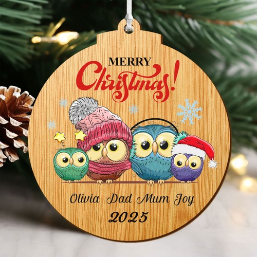 Personalised wooden christmas - personalised,