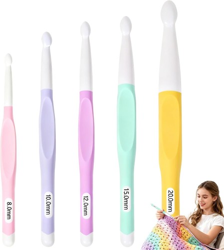 5pcs large crochet hook - hook, 8