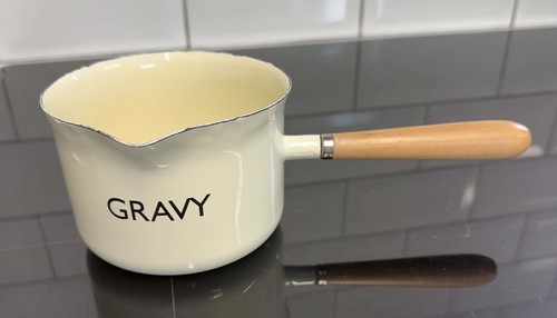 White enamel mini saucepan - mini,