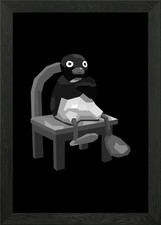 angry pingu Framed Wall Art