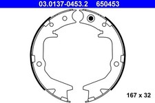 03.0137-0453.2 BRAKE SHOE SET, PARKING BRAKE ATE