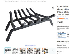 InnFinest Fireplace Log Grate