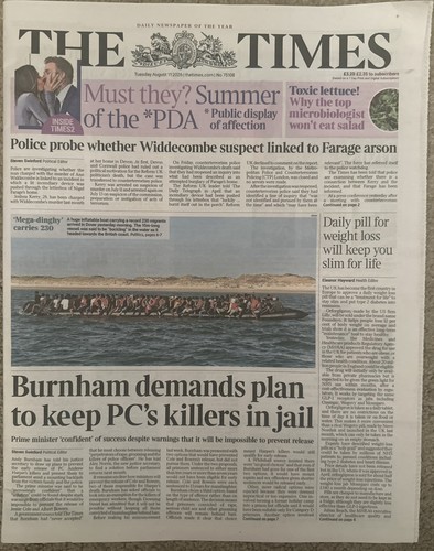 The times 11th august - august, 2026