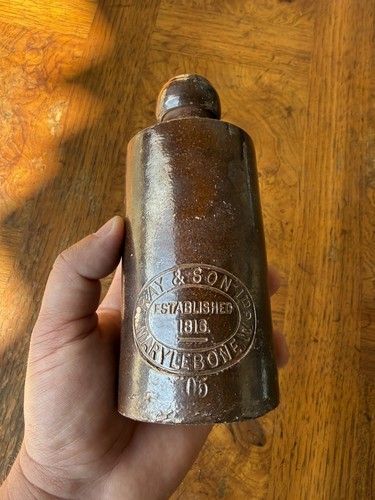 Antique stoneware bottle - an,