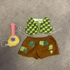 Build A Bear Branch Trolls Outfit Costume with guitar. 