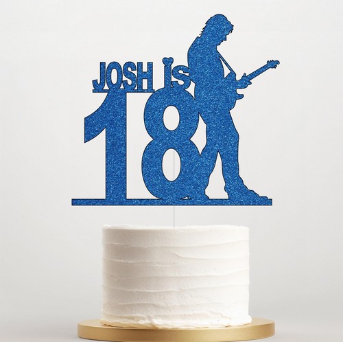Personalised guitar cake - guitar,
