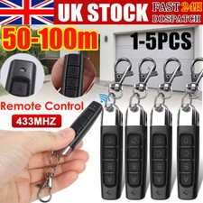 1-5X 433mhz Cloning Remote Control Key Fob Electric Gate Car Garage Door Opener