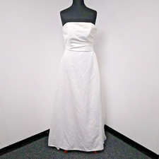 Bella Formals By Venus Size 14 Wedding Dress Bridal Ivory Strapless A-Line Train