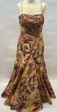 Veni Infantino Ball Gown & Bolero UK Size 12 Multi Orange/Brown/Purple       H16