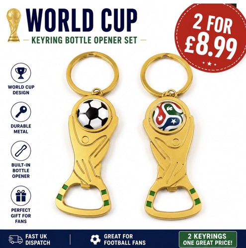 World cup keyring and - cup, beer