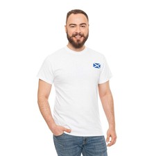 Scottish Flag Shirt – Minimalist Scotland Saltire Freedom Tee