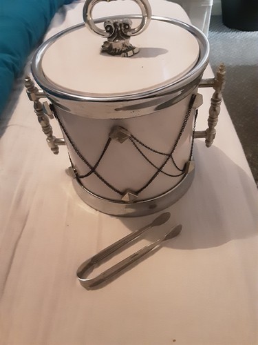 Vintage mcm retro - white, silver