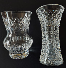 2 x SMALL CUT GLASS CRYSTAL