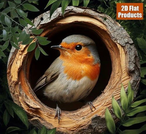 Rustic robin red breast wooden - robin,
