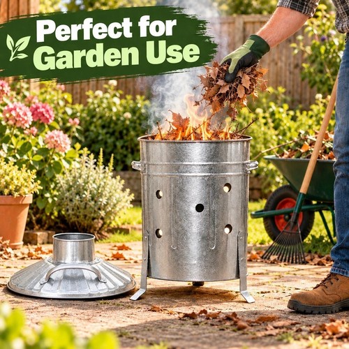 15l small incinerator fire bin - 15l,