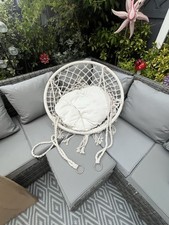 Display4top Beige Hammock Chair Macrame Swing,Hanging Cotton Rope Swing Chair