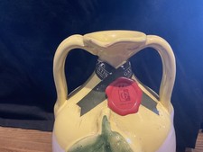 Hand painted Made in Italy Olive Oil Jug Bottle Drizzler Frantoio Galantino 