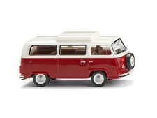 Wiking 031805 VW T2b Camper Van Ruby Red/White 1972-79