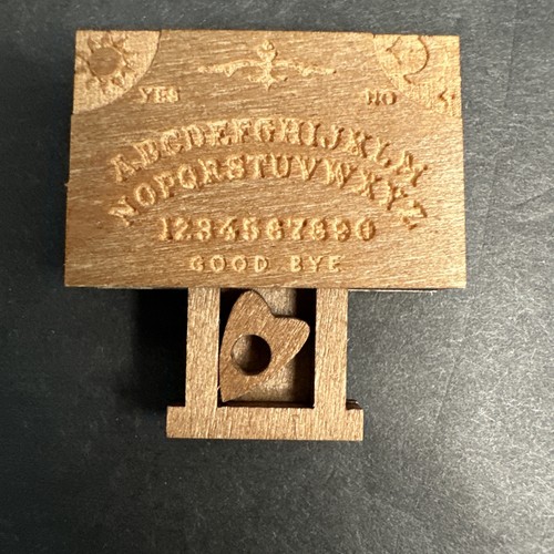Miniature wooden spirit board - miniature,